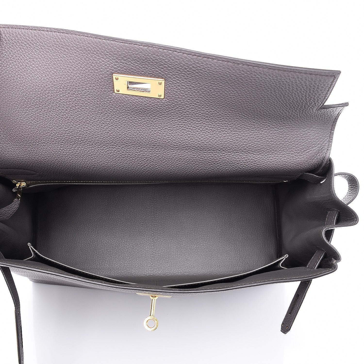 Hermes Togo Kelly Retourne 32 Etain 8 of 34