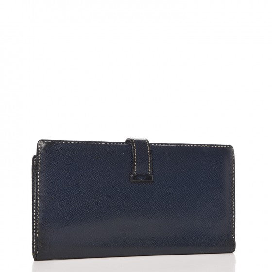 Epsom Bearn Gusset Wallet Bleu Saphir