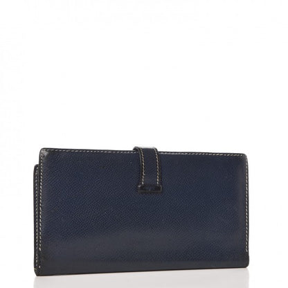 Hermes Epsom Bearn Gusset Wallet Bleu Saphir 3 of 15