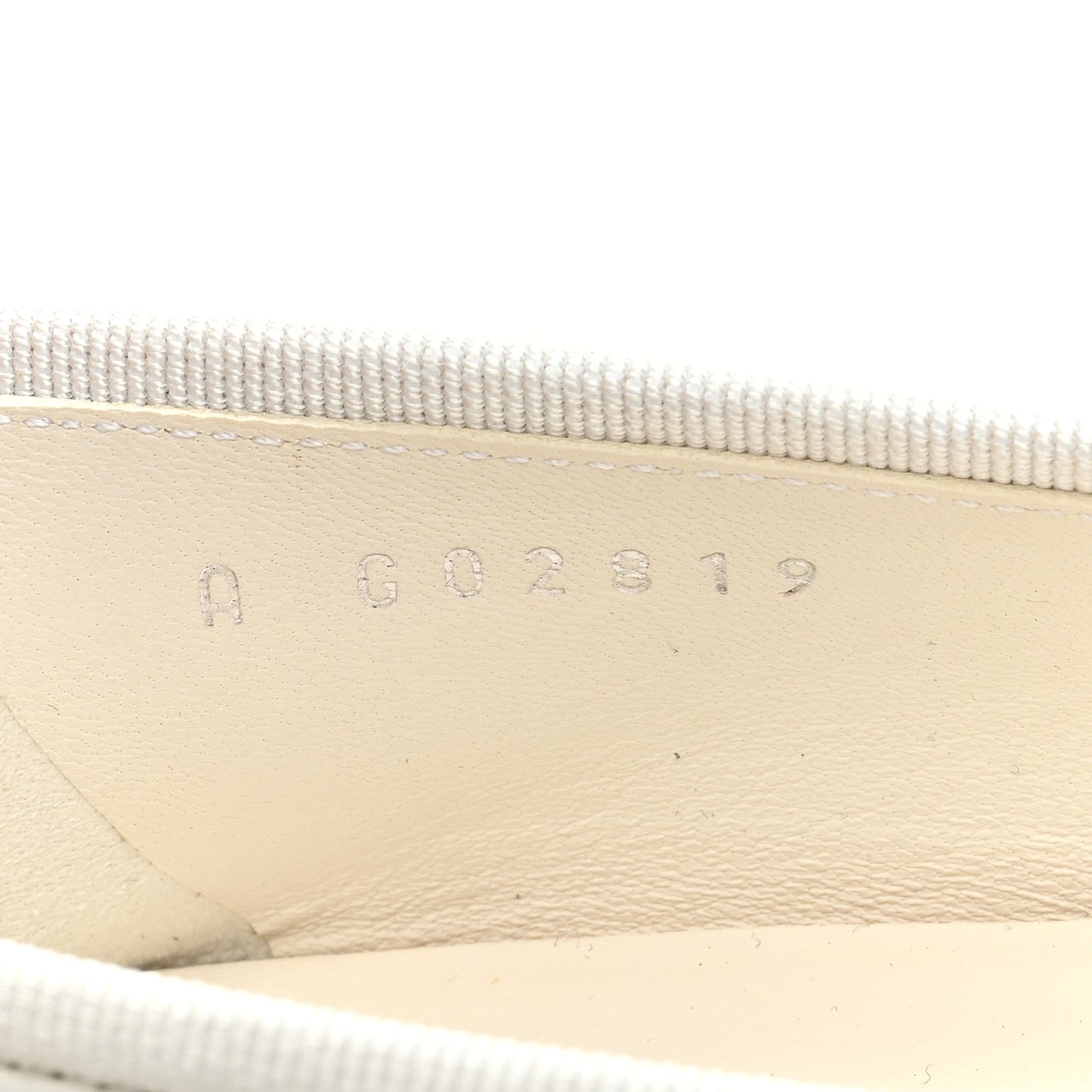 Lambskin Cap Toe CC Ballerina Flats 38.5 White Black