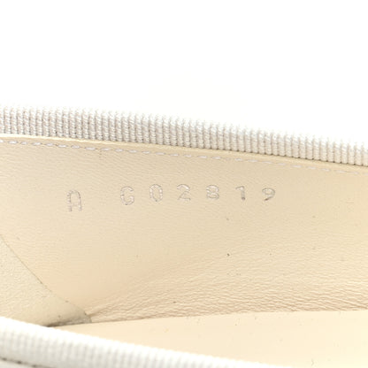 Chanel Lambskin Cap Toe CC Ballerina Flats 38.5 White Black 8 of 8