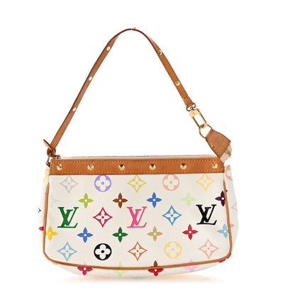 Louis Vuitton Monogram Multicolor Pochette Accessories White 1 of 9