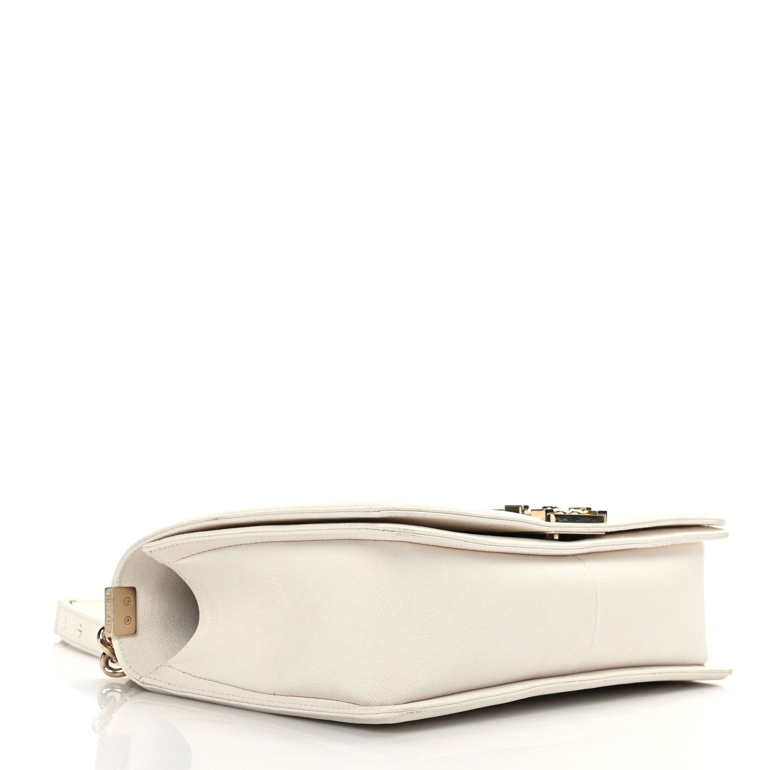 Chanel Caviar Quilted New Medium Boy Flap White 4 of 9