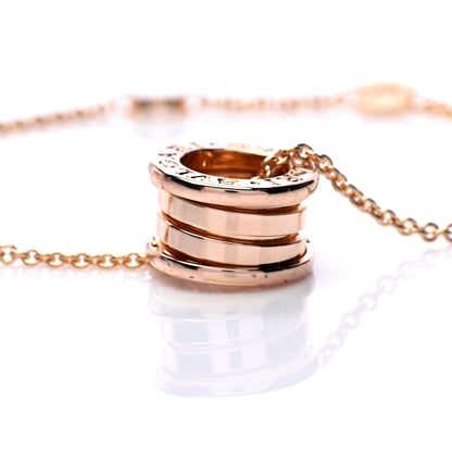 Bulgari 18K Rose Gold B.Zero1 Pendant Necklace 5 of 7