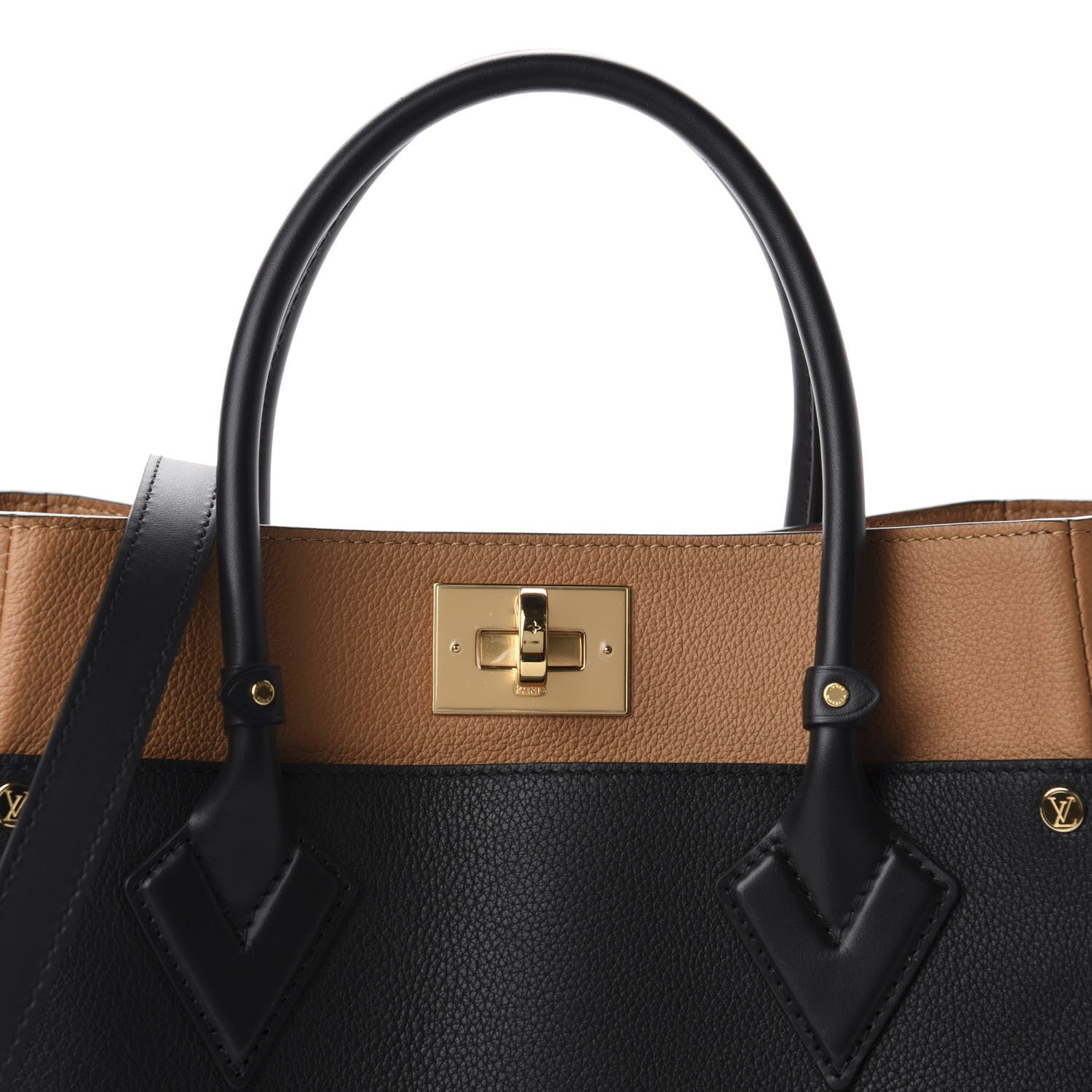 Louis Vuitton Calfskin Monogram On My Side Black 9 of 9