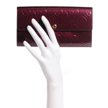 Louis Vuitton Vernis Sarah Wallet Rouge Fauviste 2 of 8