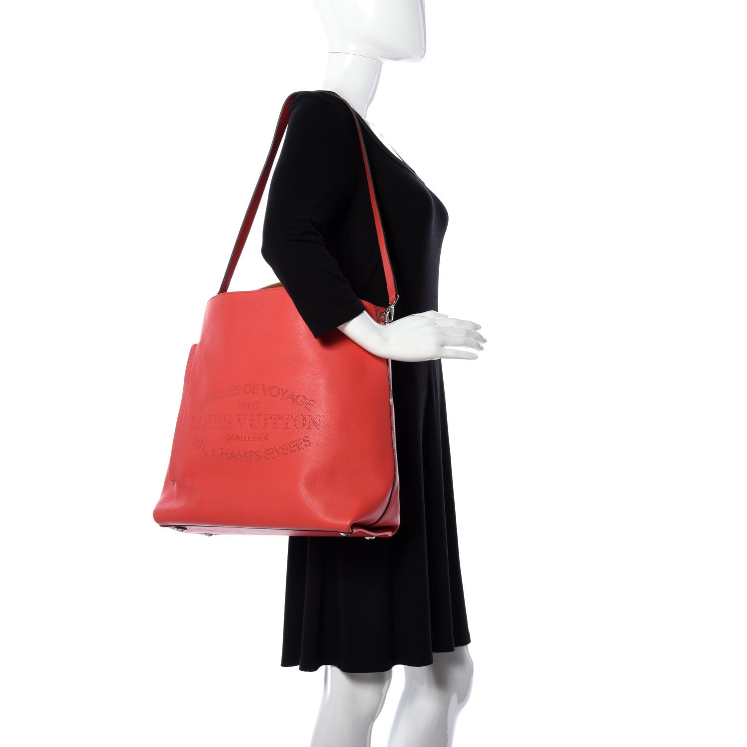 Louis Vuitton Veau Soie Calfskin Parnassea Bagatelle Hobo Capucine 2 of 10