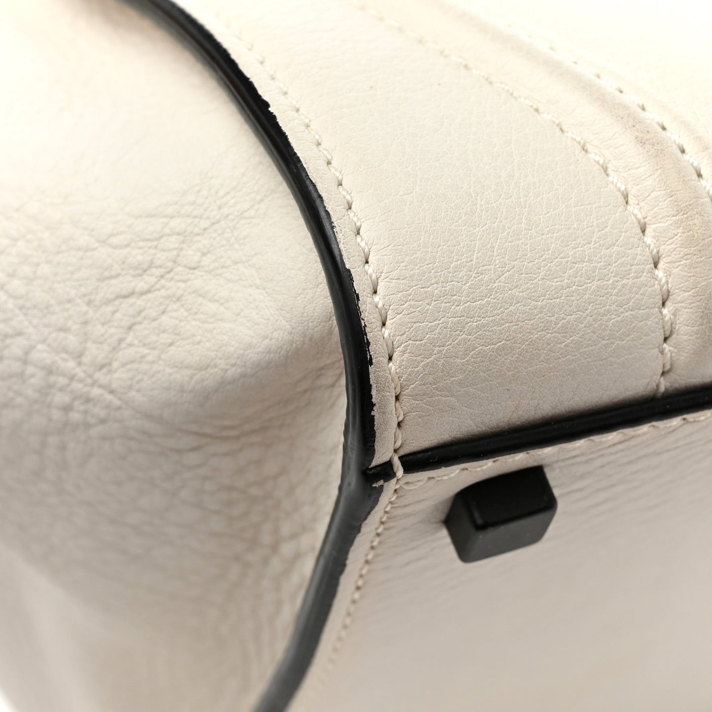 Calfskin Medium Phantom Luggage White