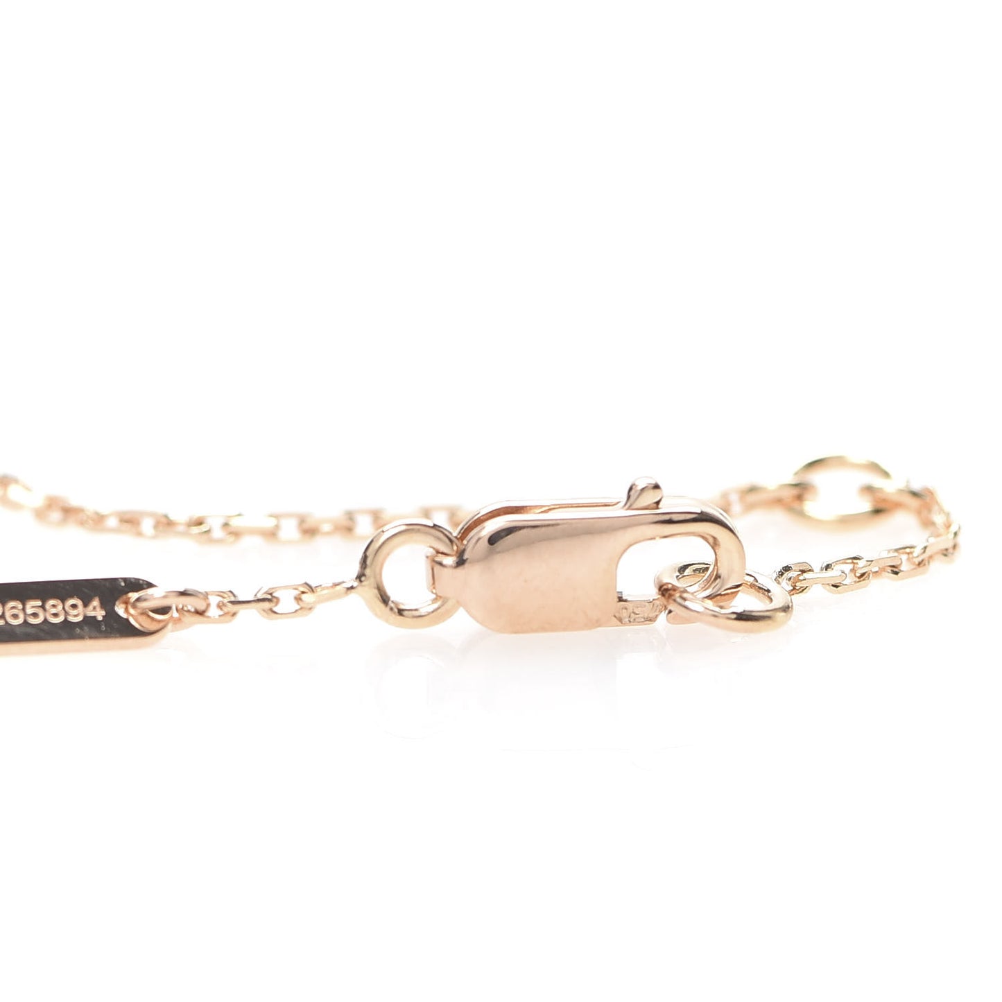 18K Rose Gold Carnelian Sweet Alhambra Bracelet