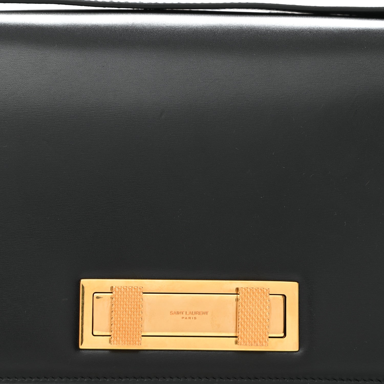 Saint Laurent Smooth Calfskin Medium Domino Shoulder Bag Black 8 of 10