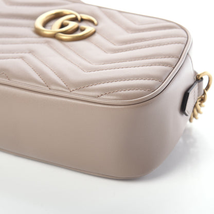 Gucci Calfskin Matelasse Small GG Marmont Chain Shoulder Bag Porcelain Rose 9 of 9