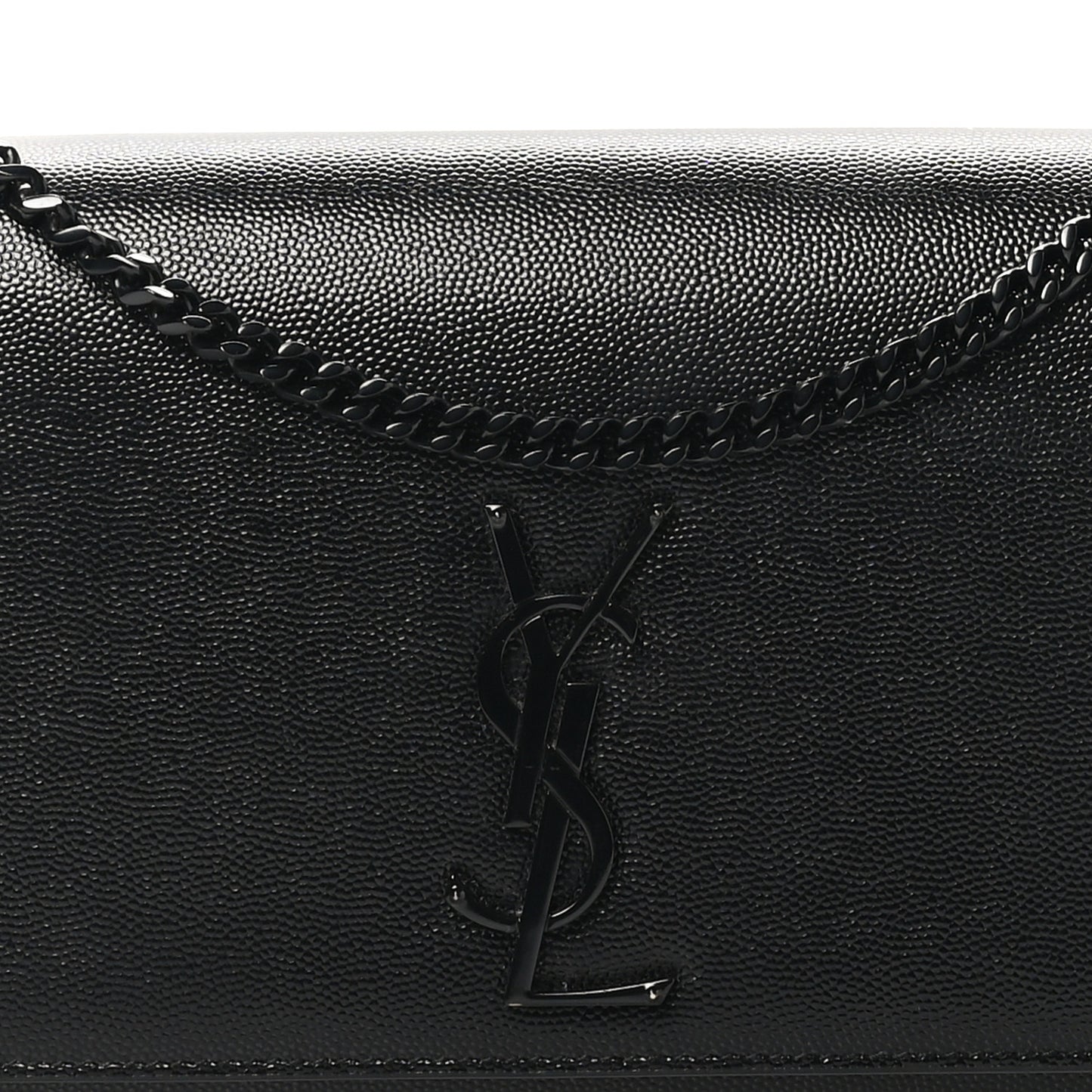 Grain De Poudre Medium Classic Monogram Monochrome Kate Satchel Black