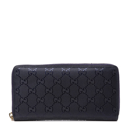 Gucci Imprime Monogram GG Pierce Zip Around Wallet Blue 1 of 8