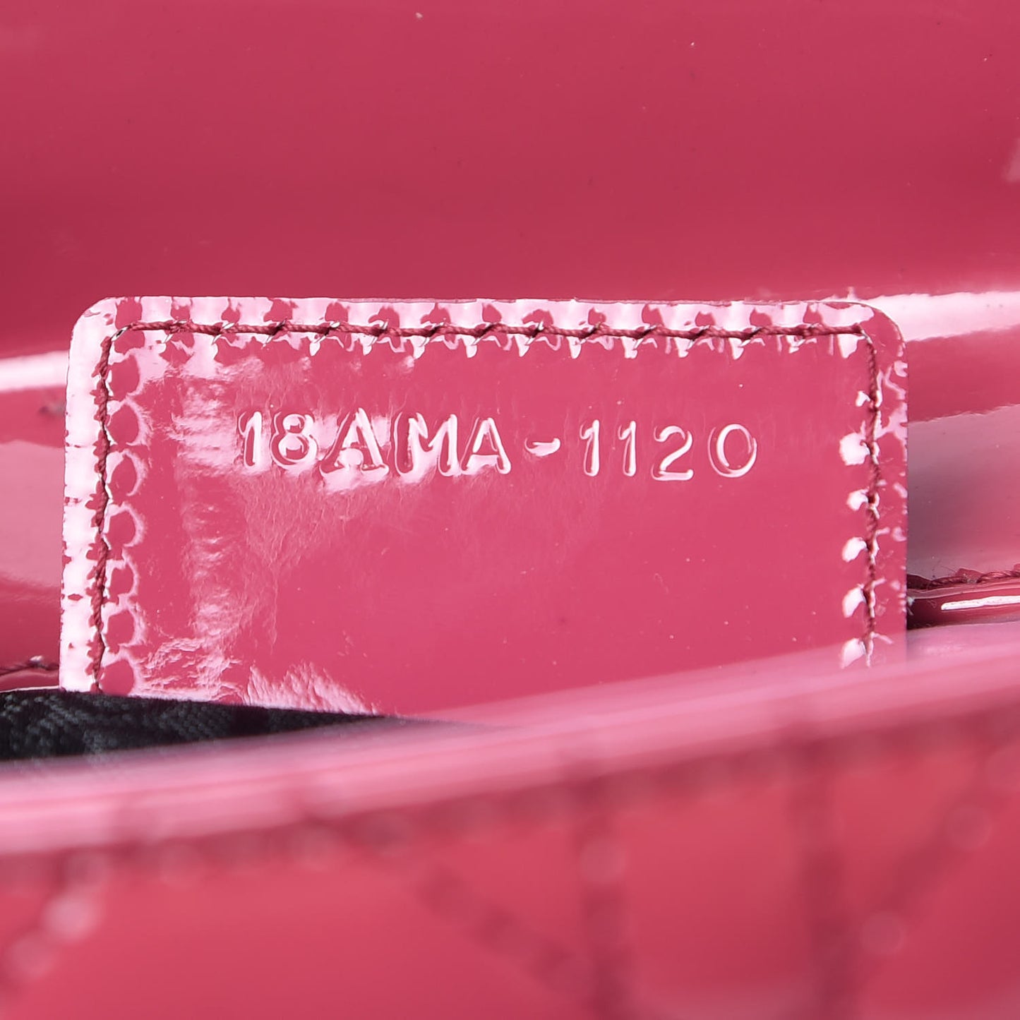 Patent Cannage Large Lady Dior Pink