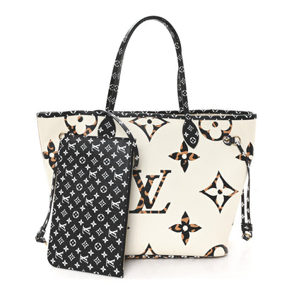 Louis Vuitton Monogram Giant Jungle Neverfull MM Ivory 3 of 11