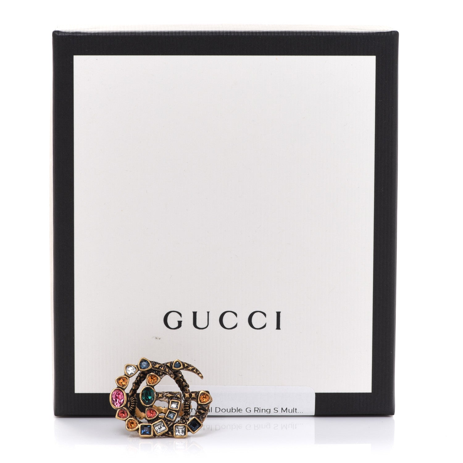Gucci Crystal Double G Ring S Multicolor 5 of 5