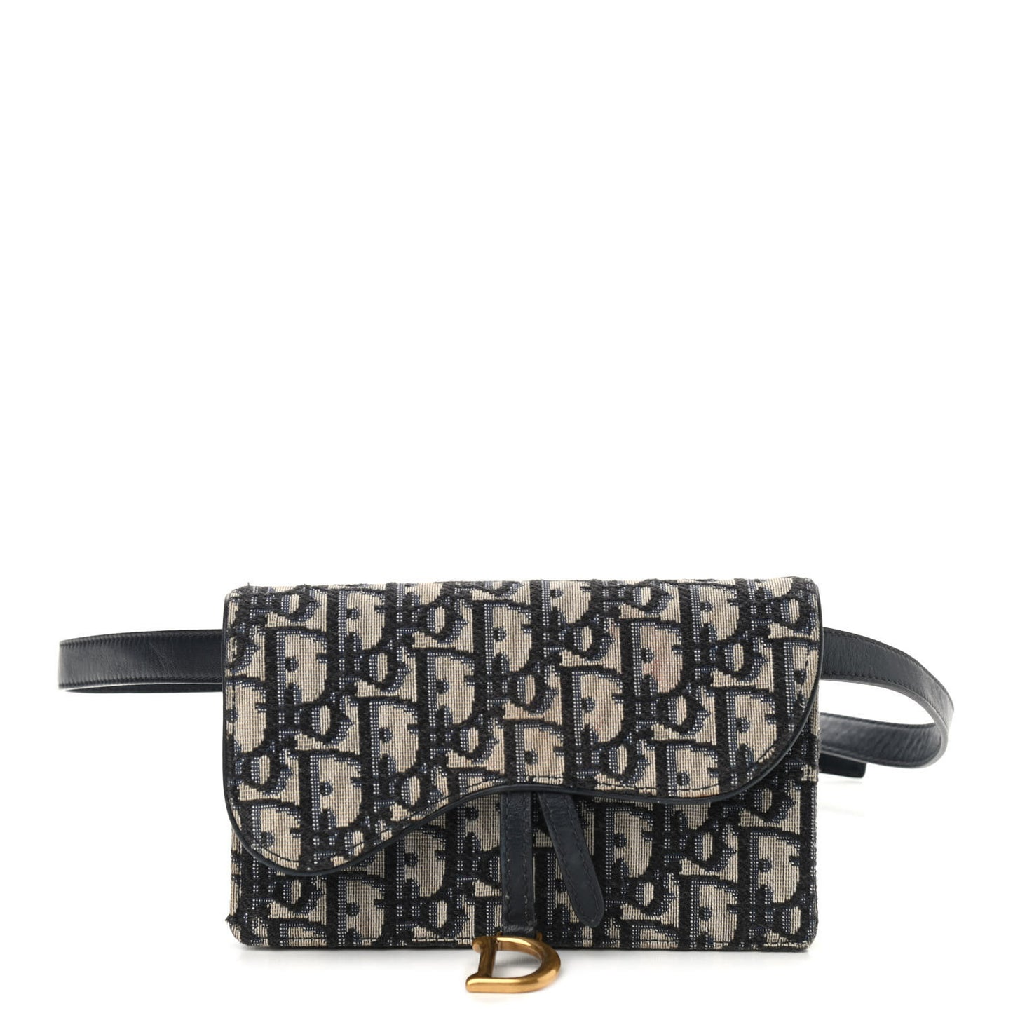 Oblique Saddle Belt Bag Blue