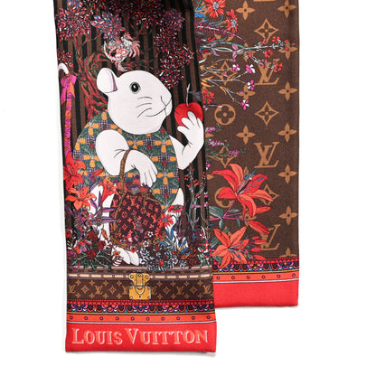 Louis Vuitton Silk Vuittonite Bandeau Brown 2 of 3
