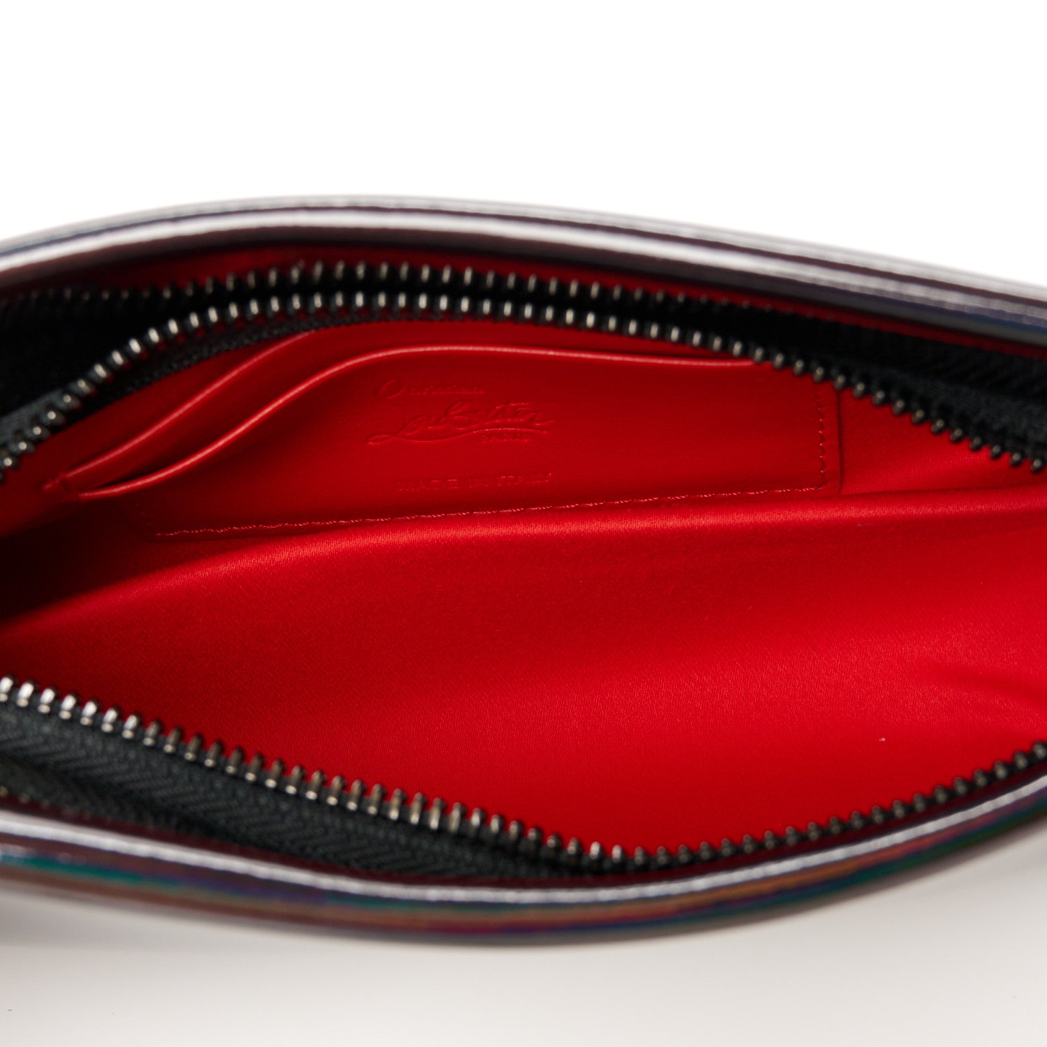 Christian Louboutin Patent Psychic Loubitwist Clutch Black 5 of 10