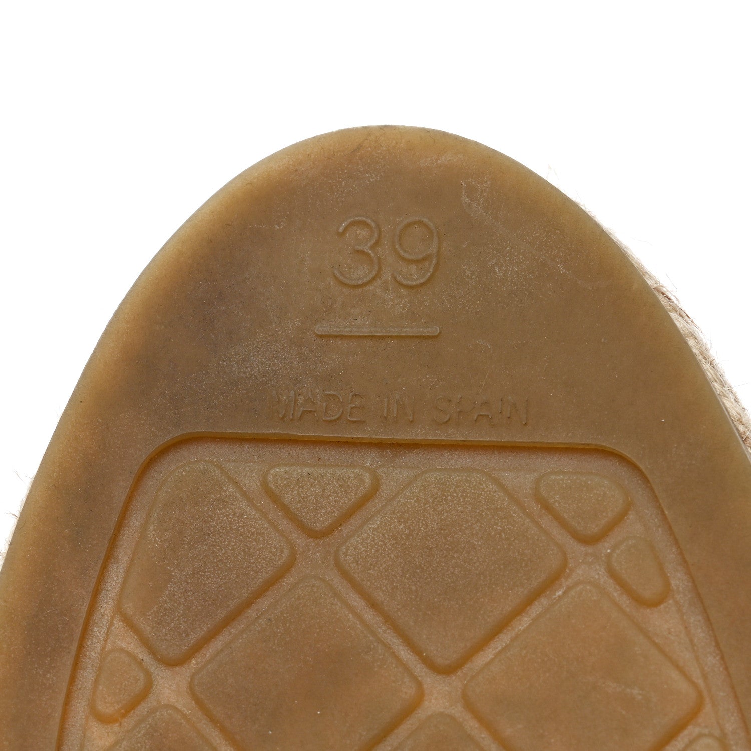 Chanel Lambskin CC Espadrilles 39 Beige Black 9 of 9
