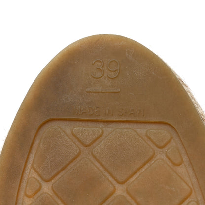 Chanel Lambskin CC Espadrilles 39 Beige Black 9 of 9