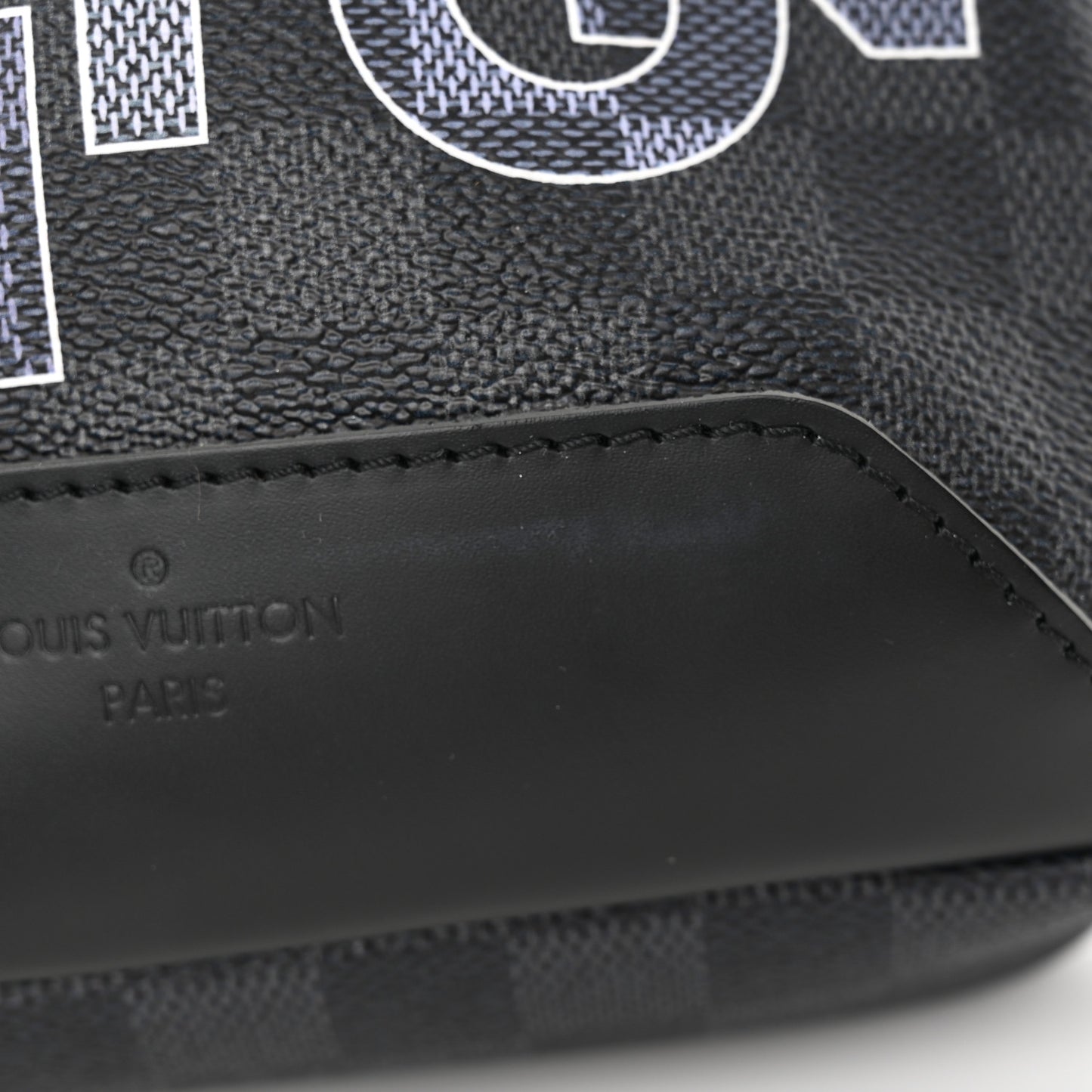 Damier Graphite Logo Avenue Sling Backpack