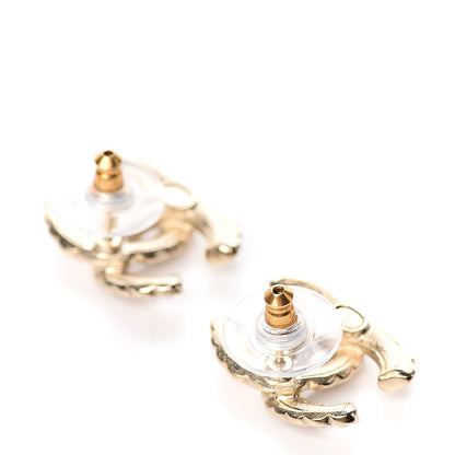 Chanel Pearl Queen of France CC Earrings Gold 3 of 5
