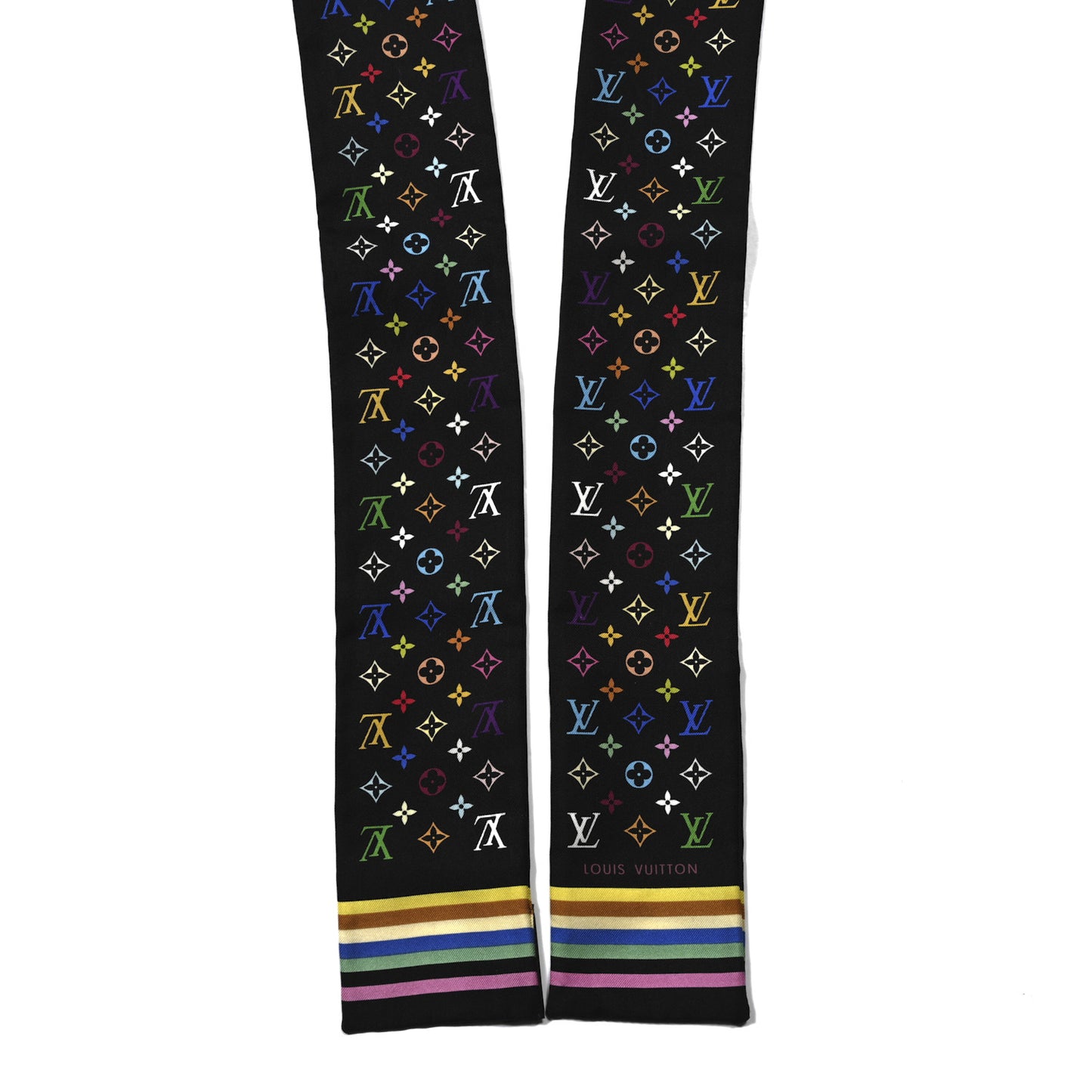LV X TM Silk Monogram Multicolor Bandeau Black