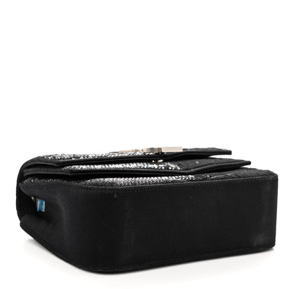 Saint Laurent Sequin Matelasse Chevron Monogram Small Sulpice Black 4 of 11
