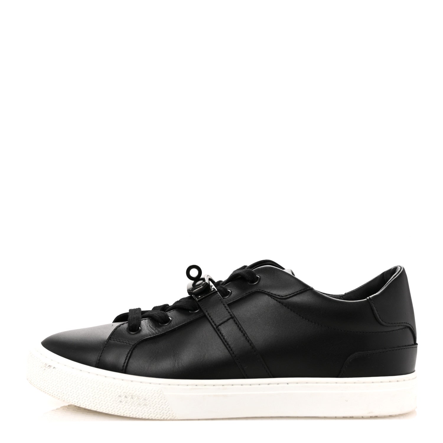 Hermes Calfskin Mens Day Sneakers 40 Black 1 of 13