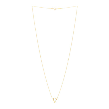 Tiffany 18K Yellow Gold Small Paloma Picasso Loving Heart Pendant Necklace 3 of 5
