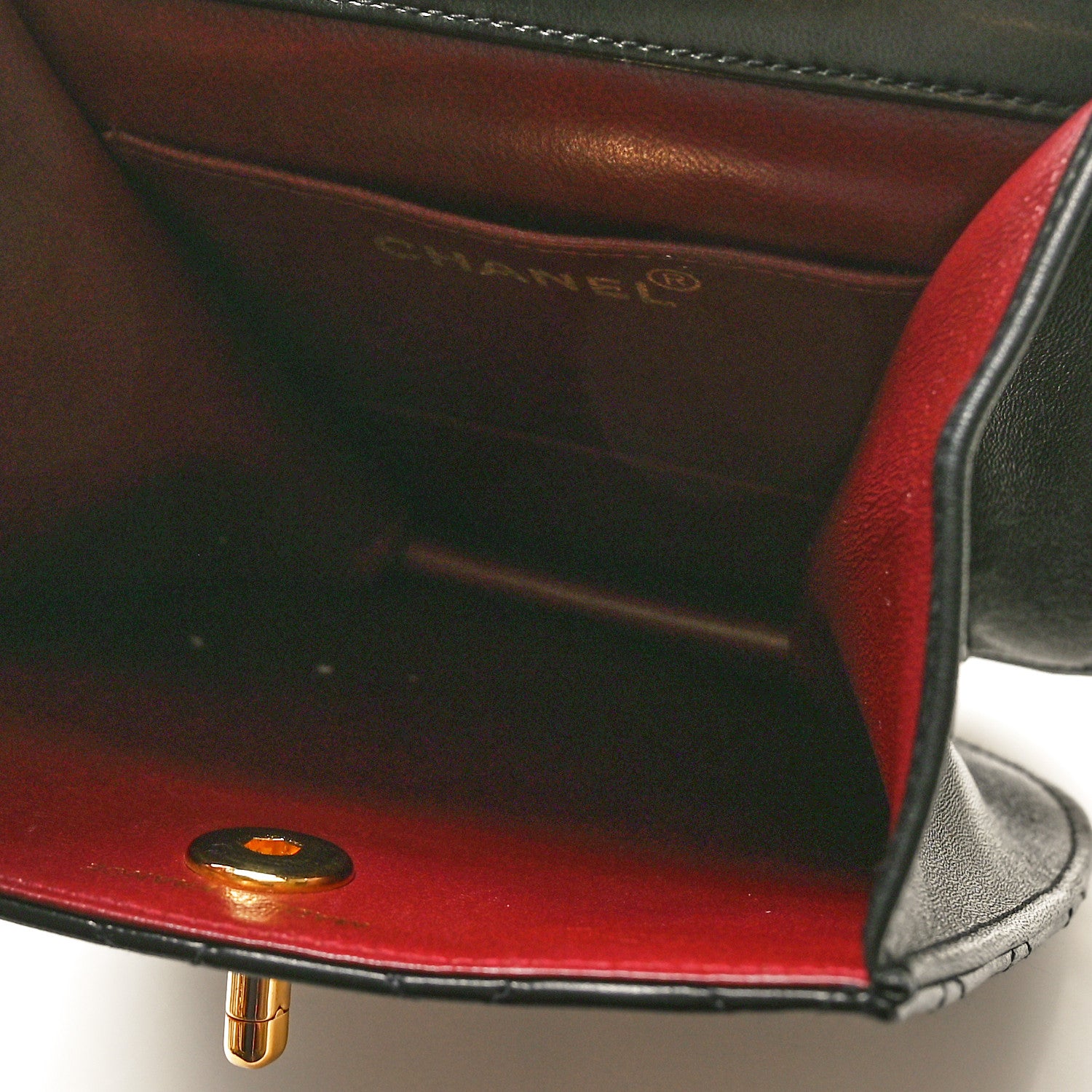 Chanel Lambskin Quilted Flap Waist Belt Bag Black 5 of 9