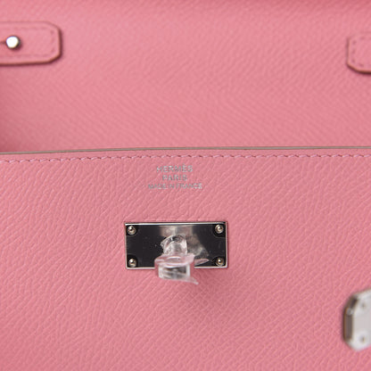 Hermes Epsom Kelly Wallet To Go Rose Confetti 6 of 8