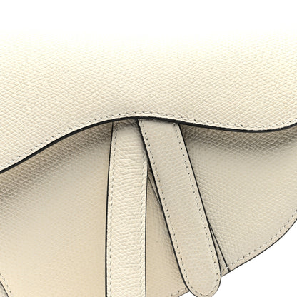 Christian Dior Grained Calfskin Mini Saddle Bag White 8 of 10