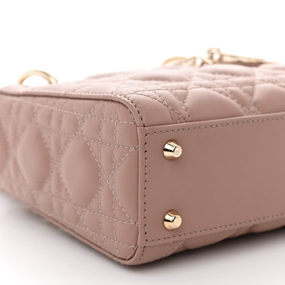 Christian Dior Lambskin Cannage Mini Lady Dior Blush 9 of 12