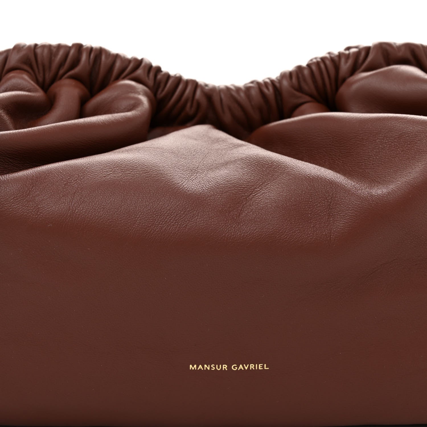 Mansur Gavriel Lambskin Oversized Cloud Clutch Chocolate 7 of 10
