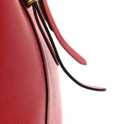 Prada Vitello Daino Shopping Tote Rosso 9 of 11