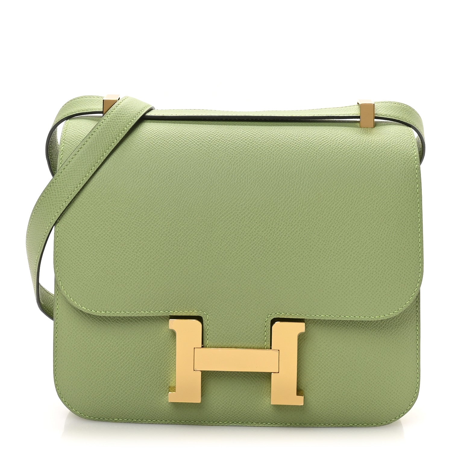 Hermes Epsom Constance 24 Vert Criquet 1 of 11