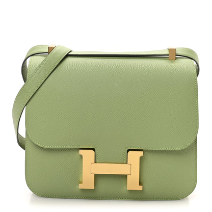 Hermes Epsom Constance 24 Vert Criquet 1 of 11