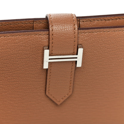 Hermes Chevre Mysore Bearn Compact Wallet Quebracho 10 of 11