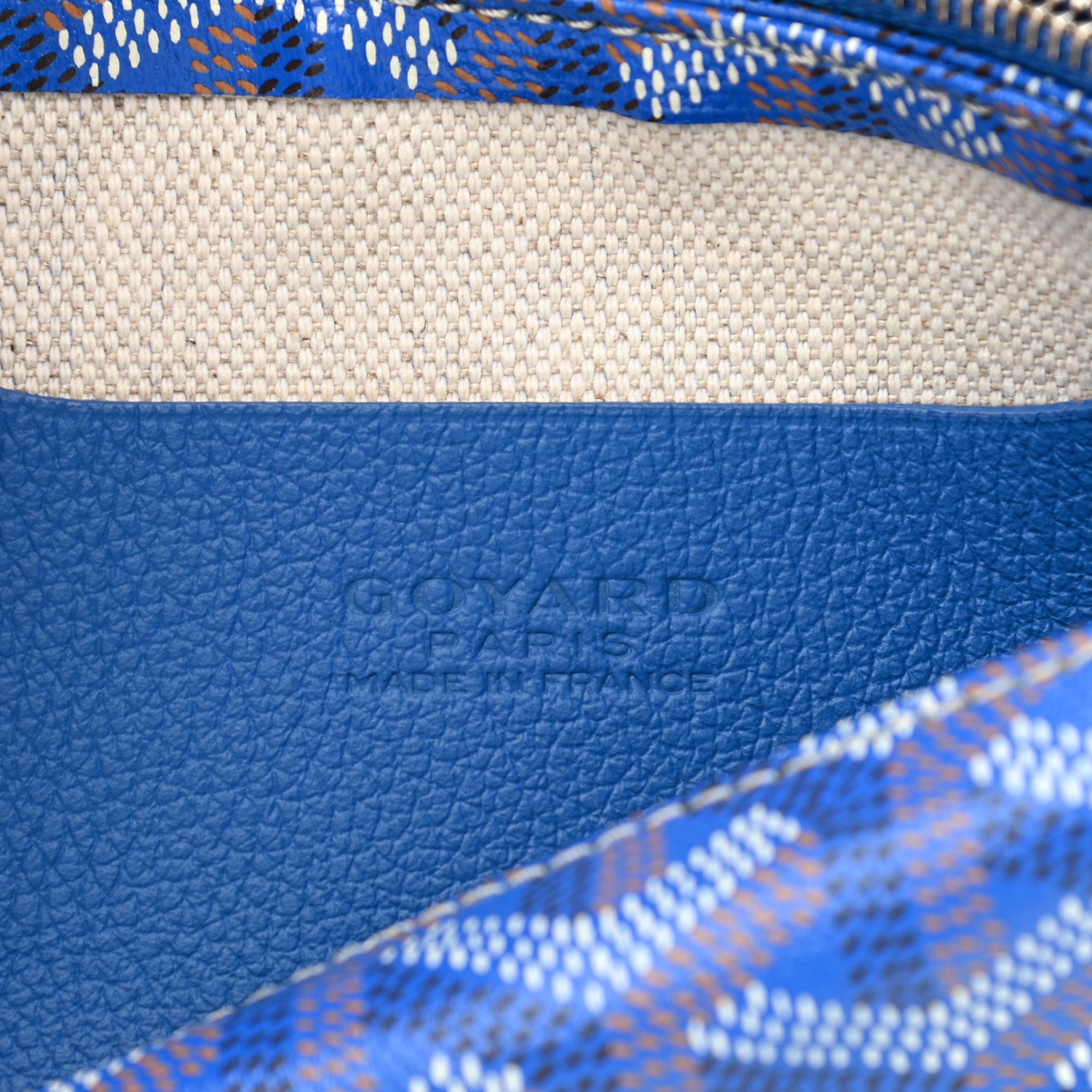 Goyard Goyardine Plumet Wallet Clutch Sky Blue 7 of 11