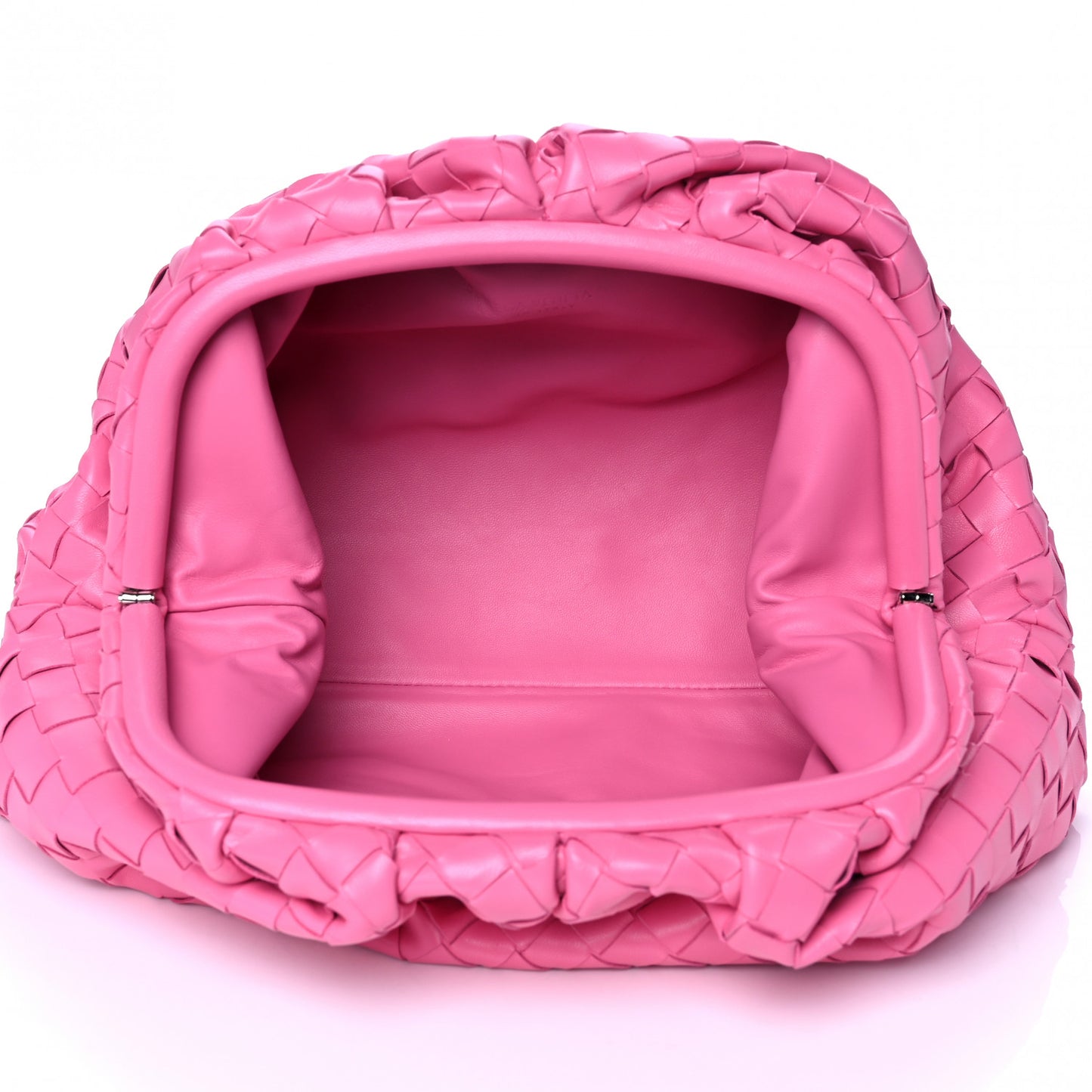 Nappa Maxi Intrecciato The Pouch Oversized Clutch Pink