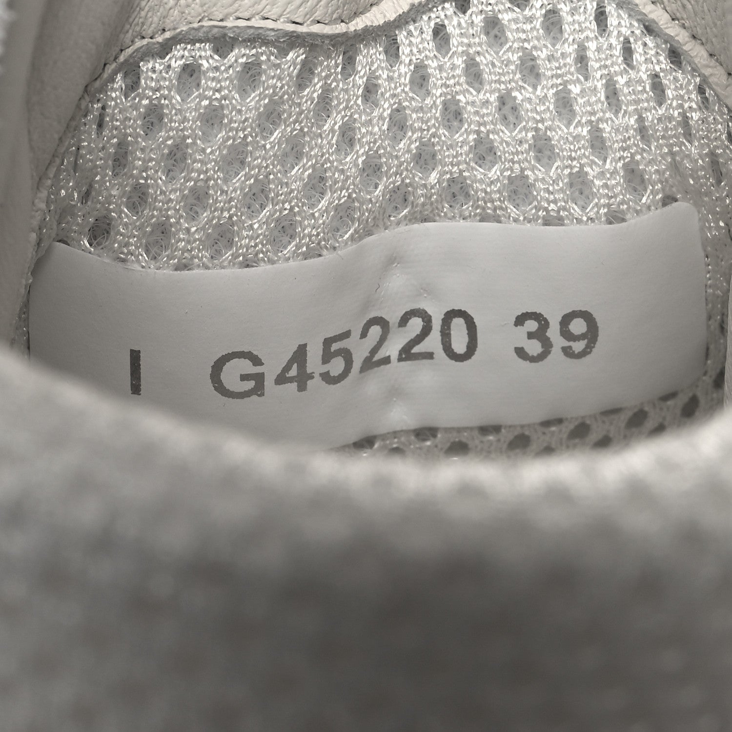Chanel Calfskin Mesh Strass Womens CC Sneakers 39 White Silver 6 of 8