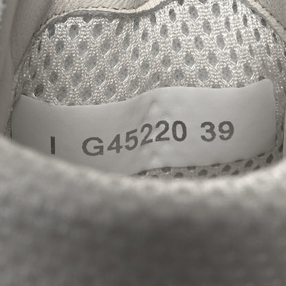 Chanel Calfskin Mesh Strass Womens CC Sneakers 39 White Silver 6 of 8