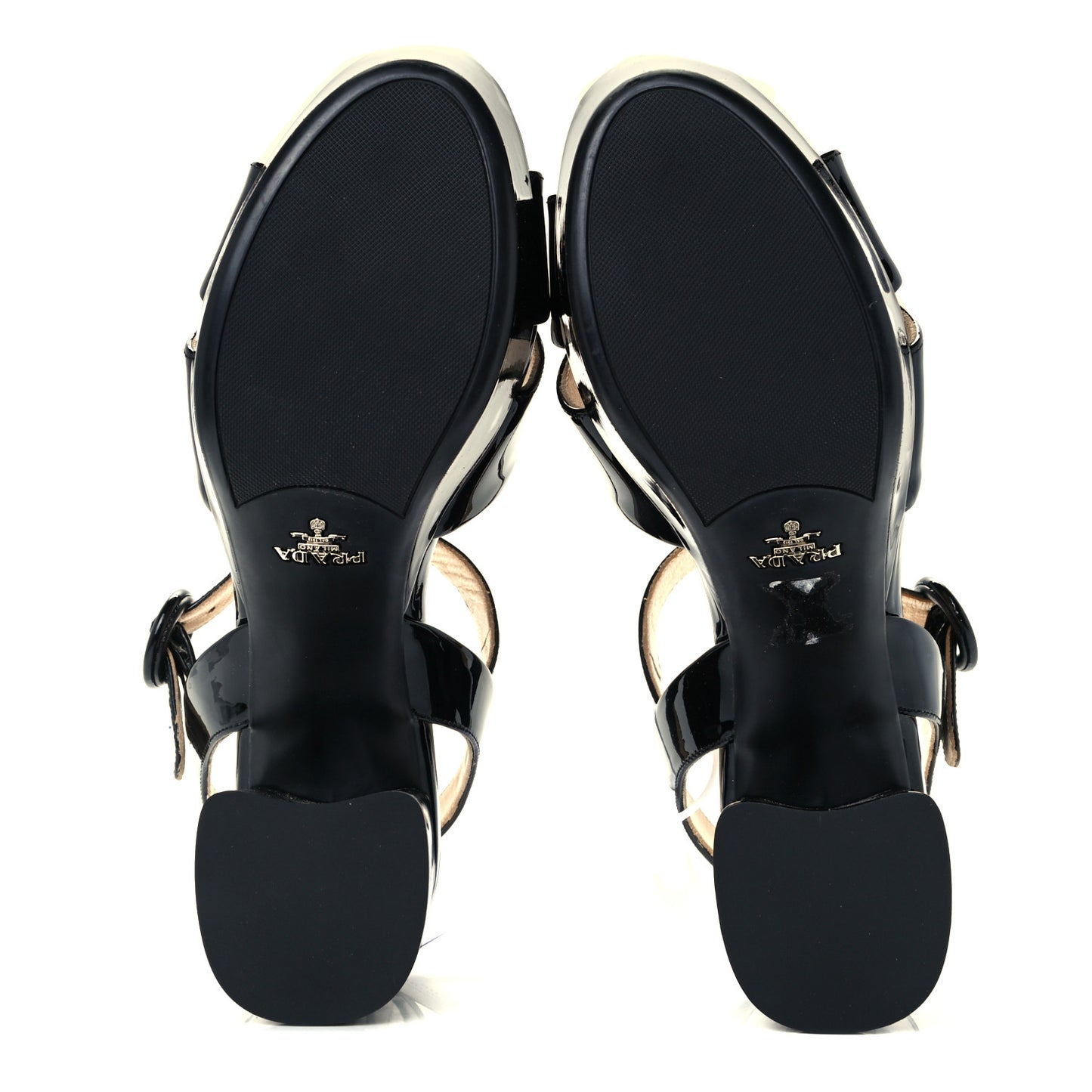 Vernice Crisscross Platform 20/65mm Sandals 37 Black