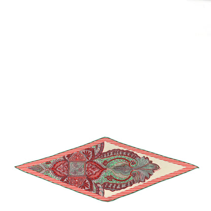 Hermes Cashmere Silk Jardin De La Maharani Losange Scarf 1 of 5