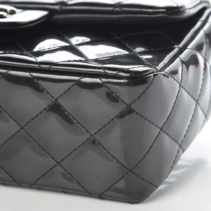 Chanel Striated Patent Quilted Mini Rectangular Flap Black 9 of 10