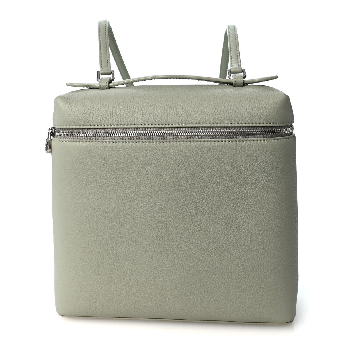 Loro Piana Grained Calfskin Extra Pocket L23.5 Backpack Eucalyptus 1 of 17