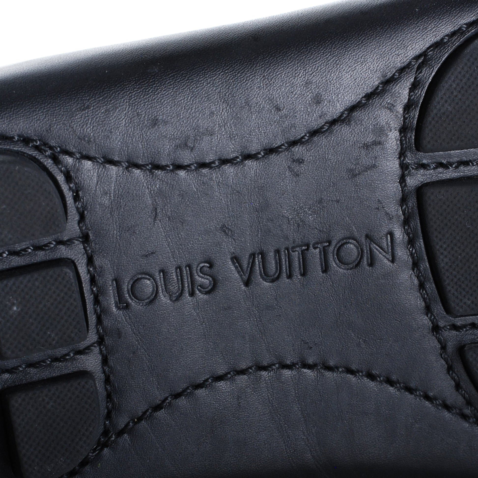 Louis Vuitton Leather Monte Carlo Loafers 10 Black 8 of 9