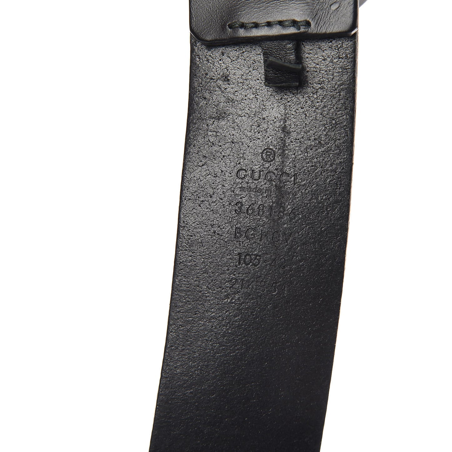 Selleria Calfskin Monochrome Interlocking G 37mm Belt 105 42 Black